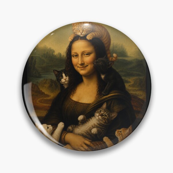 Item preview, Mona Lisa Cat Lover – Funny Renaissance Cats Parody Inspired by the Mona Lisa designed and sold by BlackCat Vibe.