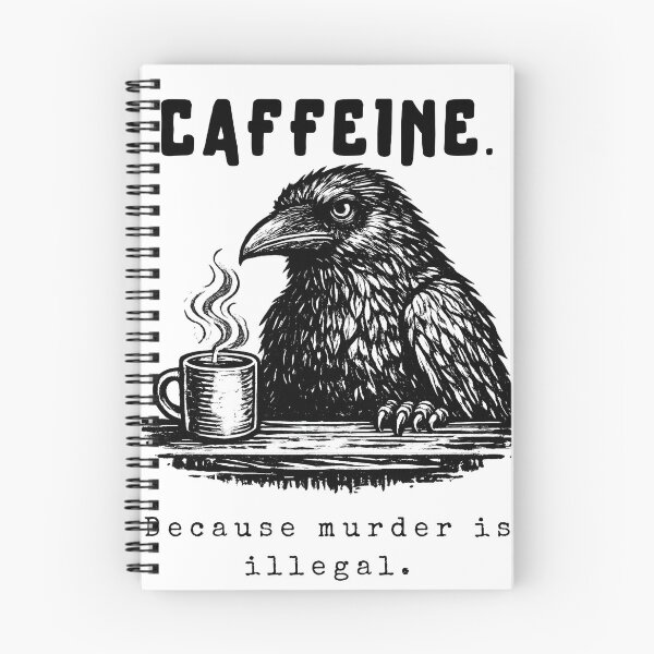 Item preview, Raven Coffee Vintage Engraving | Gothic Crow with Coffee | Woodcut Animal Illustration designed and sold by Ajdaprint.