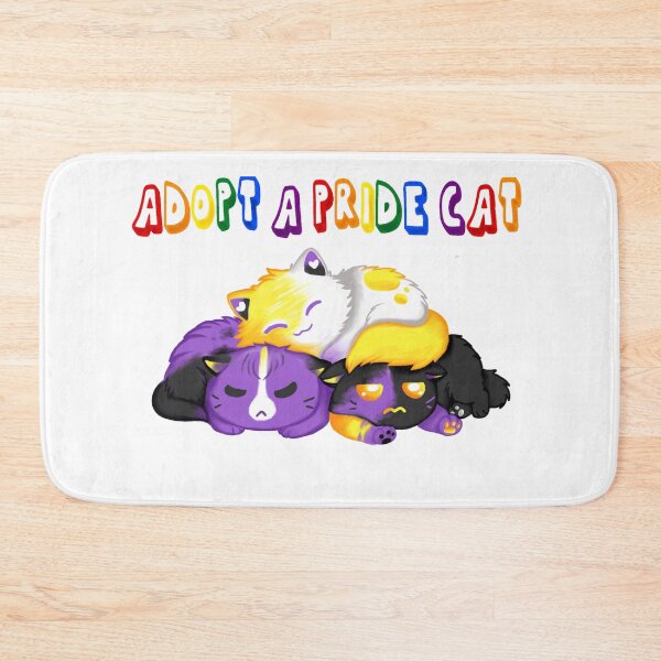 Item preview, Adopt A Pride Cat — Nonbinary designed and sold by HistoryHounds.