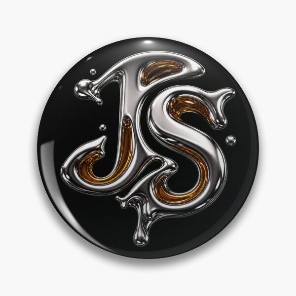 Artikelvorschau, Liquid Chrome JS Entwickler-Monogramm entworfen und verkauft von webdev27.