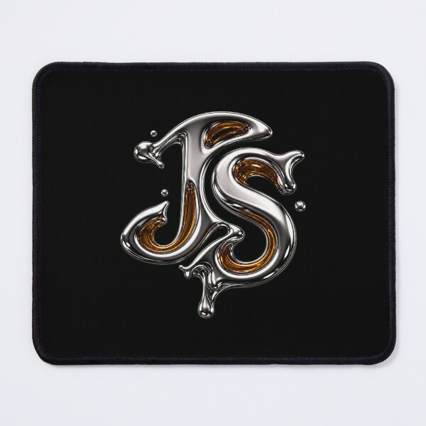 Item preview, Liquid Chrome JS Developer Monogram designed and sold by webdev27.