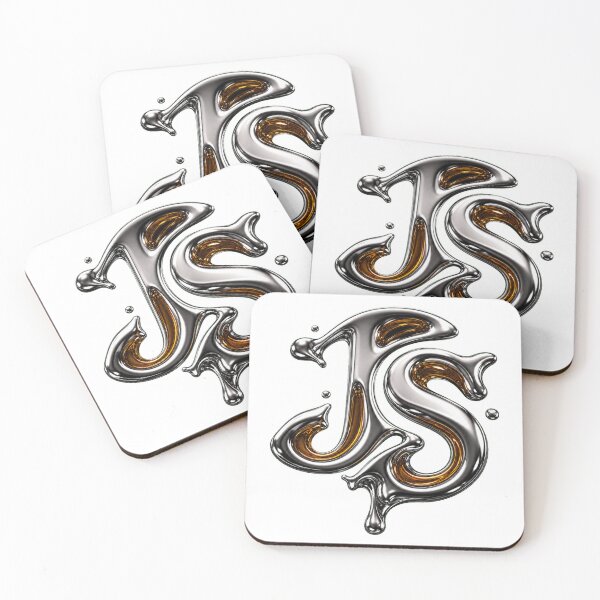 Artikelvorschau, Liquid Chrome JS Entwickler-Monogramm entworfen und verkauft von webdev27.