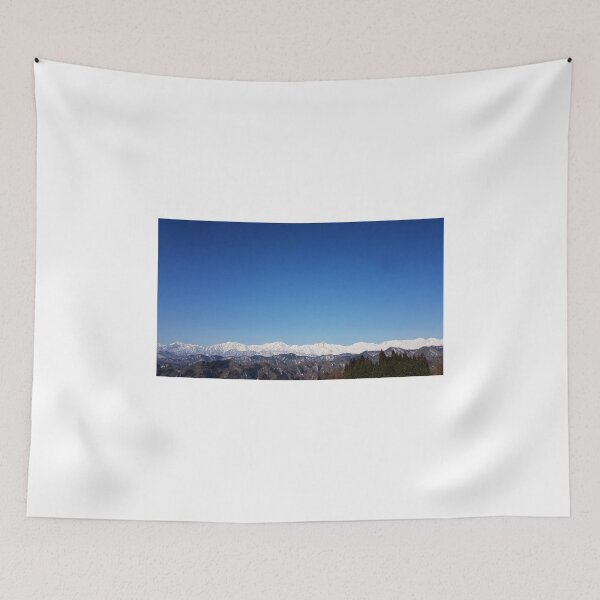 Item preview, Snowy Mountain Peak Blue Sky Landscape Photography designed and sold by crazyhome.
