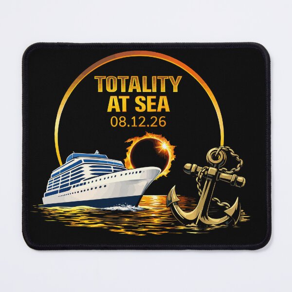 Item preview, Total Eclipse At Sea Spain 08.12.2026 - Cruise Ship Totality Art designed and sold by DreamPup.