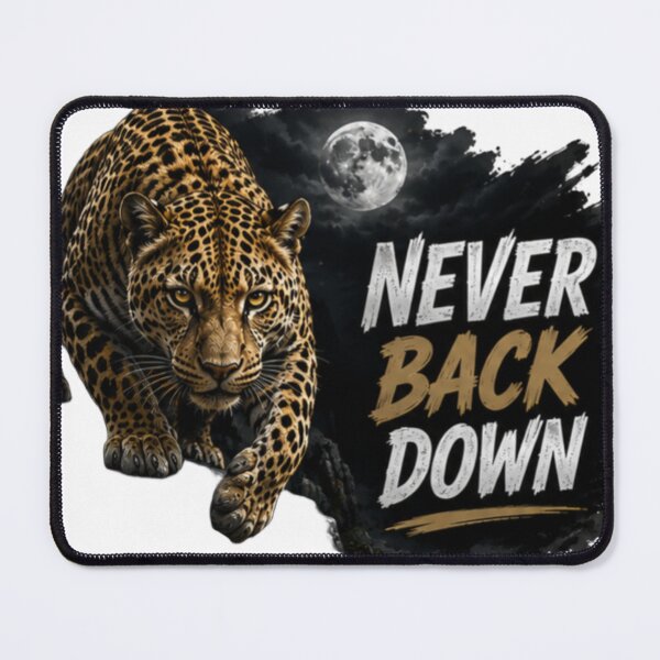 Item preview, Never Back Down Leopard Art designed and sold by DailyDoodlesBySumbul.