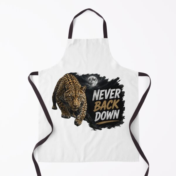 Item preview, Never Back Down Leopard Art designed and sold by DailyDoodlesBySumbul.