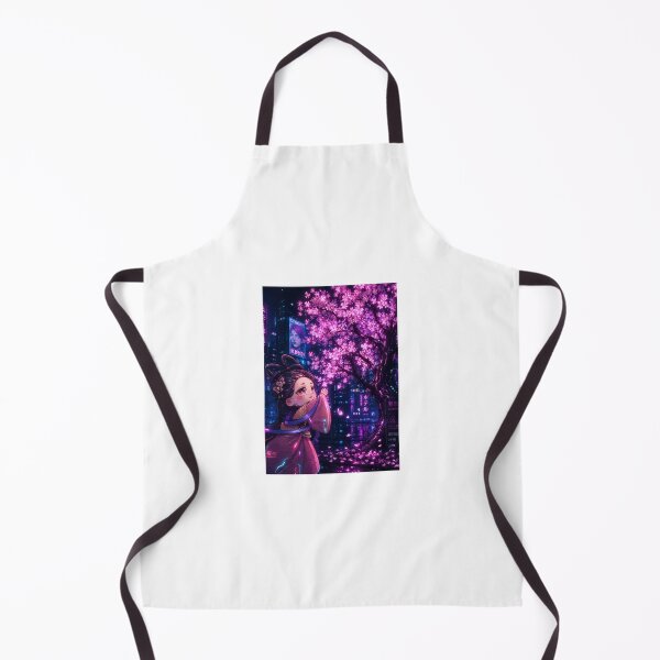 Item preview, Cyber Sakura Chibi | Neon Cherry Blossom Dream designed and sold by Suzaku Studio.