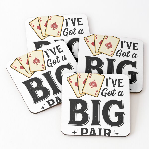 Item preview, Poker-I've-Got-a-Big-Pair-Funny-Father-of-Two-Casino-Cards designed and sold by w66aboo.