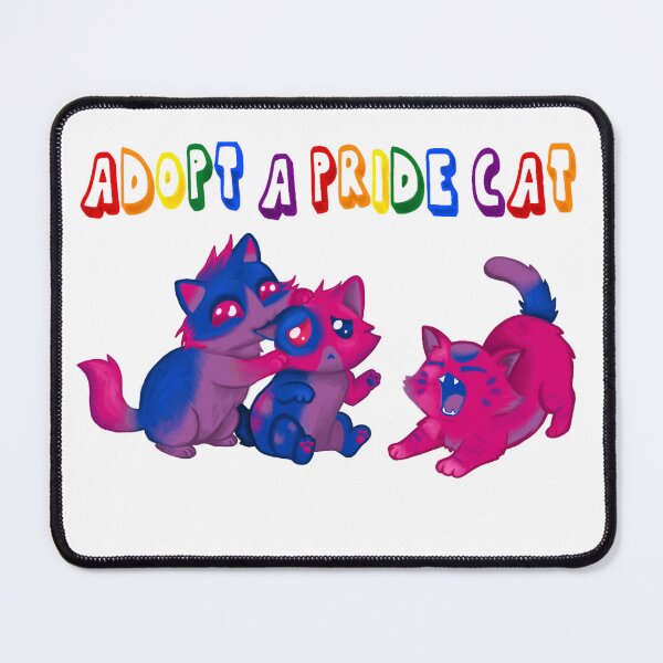 Item preview, Adopt A Pride Cat — Bisexual designed and sold by HistoryHounds.