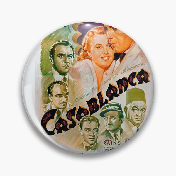 Item preview, Vintage poster for the classic movie Casablanca designed and sold by stevepaint.