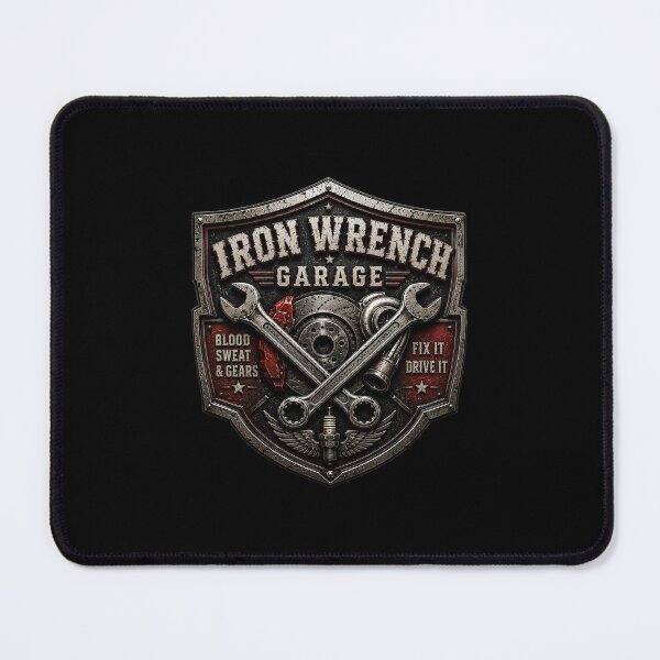 Item preview, Iron Wrench Garage – Shield designed and sold by Murbee.