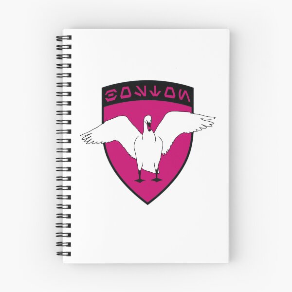 Item preview, White Swan Crest with Pink Background  designed and sold by Whimsea96.