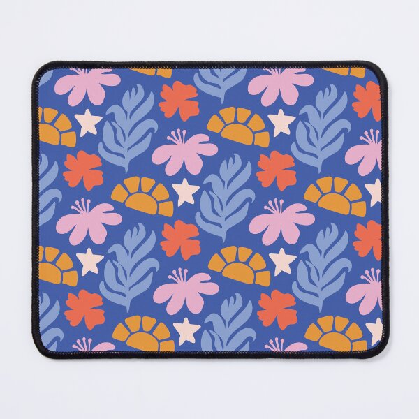 Item preview, Tropical Cutout Floral Cobalt Blue Pattern designed and sold by KIrving Designs.