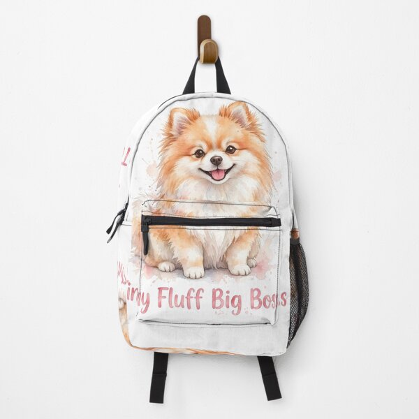 Item preview, Tiny Fluff Big Boss - Cute Pomeranian Watercolor Dog Art designed and sold by SDKENERGY.