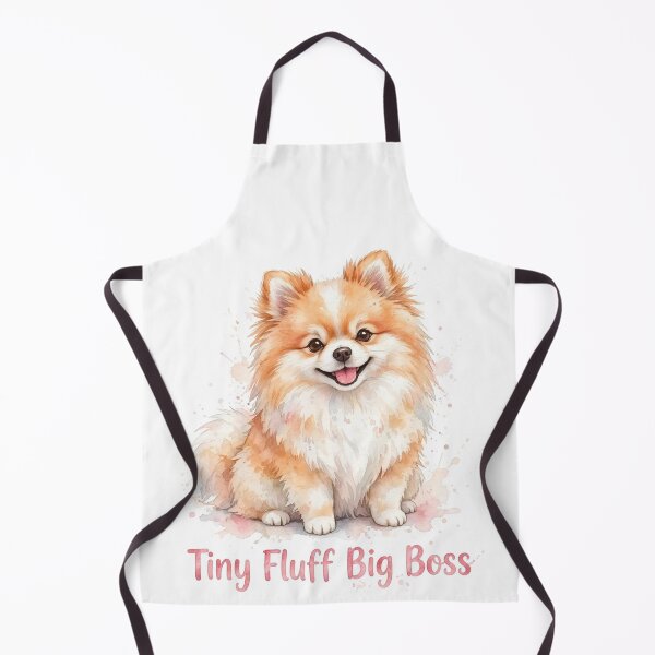 Item preview, Tiny Fluff Big Boss - Cute Pomeranian Watercolor Dog Art designed and sold by SDKENERGY.