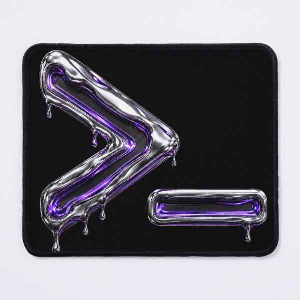 Item preview, Liquid Chrome Terminal Prompt Art designed and sold by webdev27.