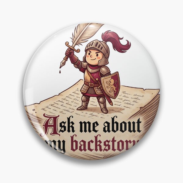 Item preview, Ask Me About My Backstory Funny Tabletop RPG Character Gamer Gift designed and sold by marcokawaii.