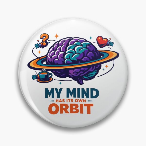 Item preview, My Mind Has Its Own Orbit - Funny Space Brain & Coffee designed and sold by Art JSMY.