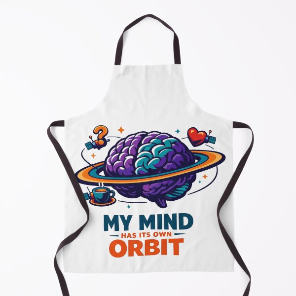 Item preview, My Mind Has Its Own Orbit - Funny Space Brain & Coffee designed and sold by Art JSMY.