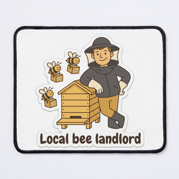 Item preview, Local Bee Landlord Funny Beekeeper Apiary Honey Bee Keeper Gift designed and sold by marcokawaii.