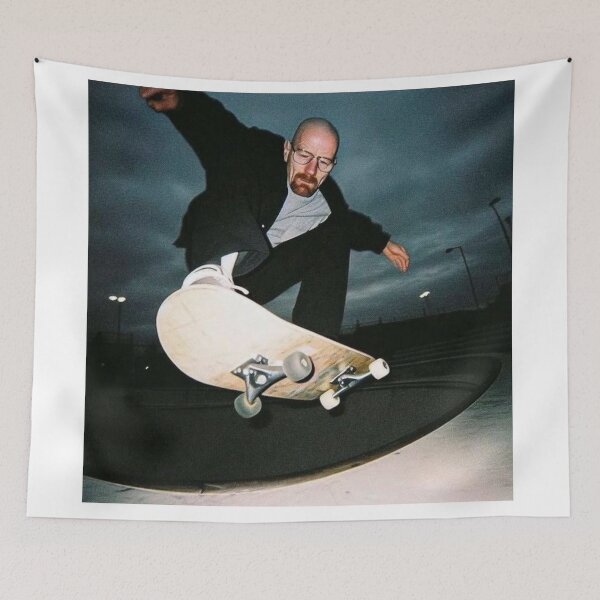 Item preview, Breaking Bad Skateboard Meme – Funny Chemistry Teacher Skateboarding Retro Pop Culture Design designed and sold by Evv_u.