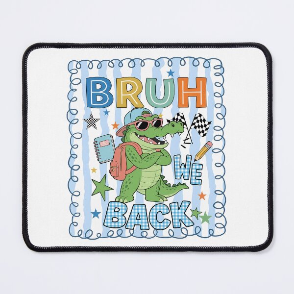 Item preview, Bruh We Back Alligator Funny Back To School Kids designed and sold by KroghDs.