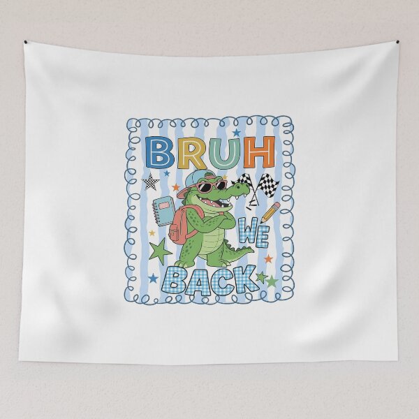 Item preview, Bruh We Back Alligator Funny Back To School Kids designed and sold by KroghDs.