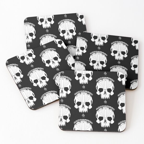 Item preview, Skydiving Skull Optical Illusion Parachute Extreme Sports Art designed and sold by DarkOriginArts.