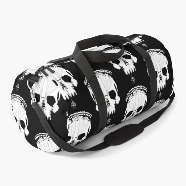 Item preview, Skydiving Skull Optical Illusion Parachute Extreme Sports Art designed and sold by DarkOriginArts.