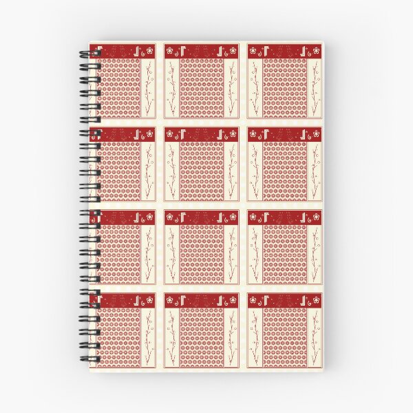 Item preview, Flowers and Cats Red Stamp designed and sold by DaisyilleArt.