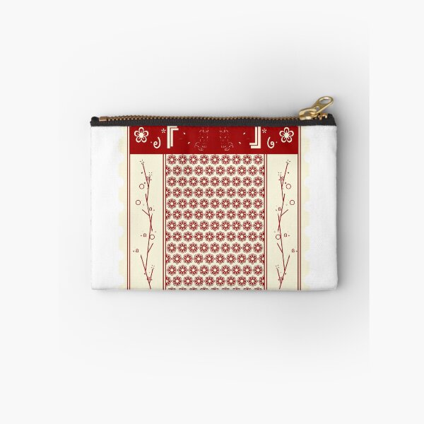 Item preview, Flowers and Cats Red Stamp designed and sold by DaisyilleArt.
