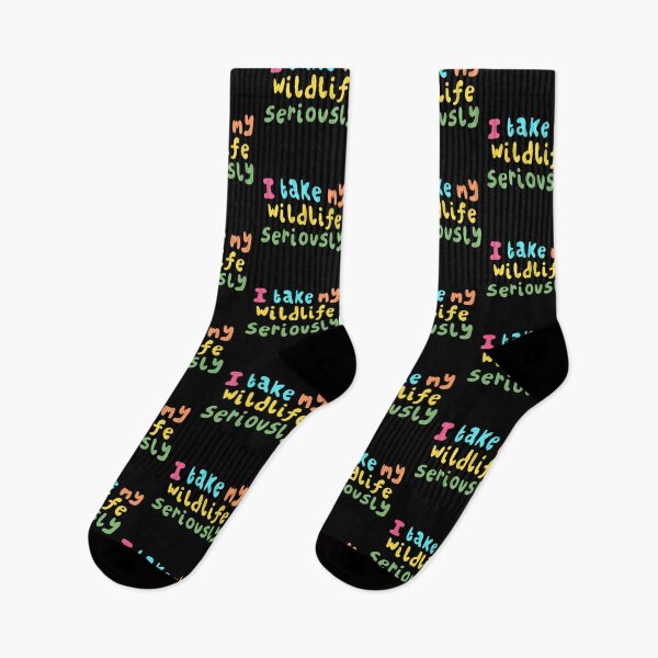 Item preview, I Take My Wildlife Seriously Funny Animal Conservation Zoo Keeper Nature Design designed and sold by PrettylittlepastelUk.