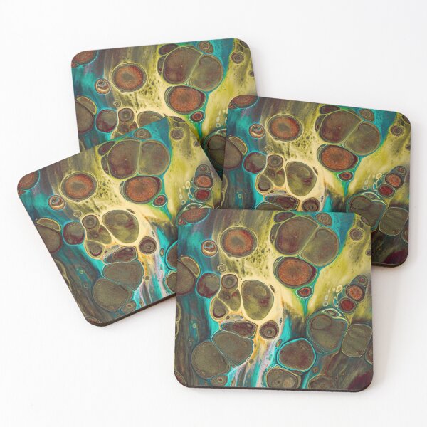 Item preview, Cellular Bloom – Organic Abstract Fluid Art Print designed and sold by BuckaBaby.