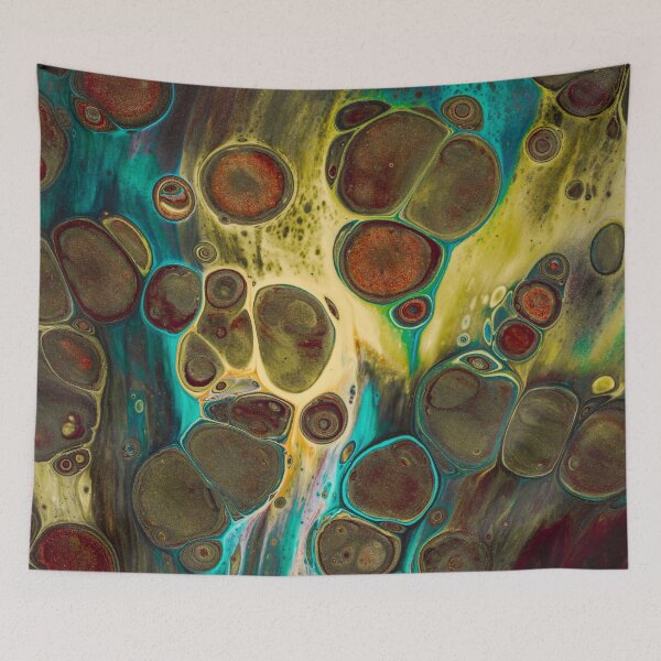 Item preview, Cellular Bloom – Organic Abstract Fluid Art Print designed and sold by BuckaBaby.