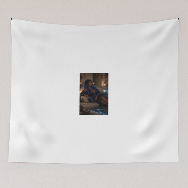 Item preview, Demon in blue hair enjoying relaxation designed and sold by CathryneDelamort.