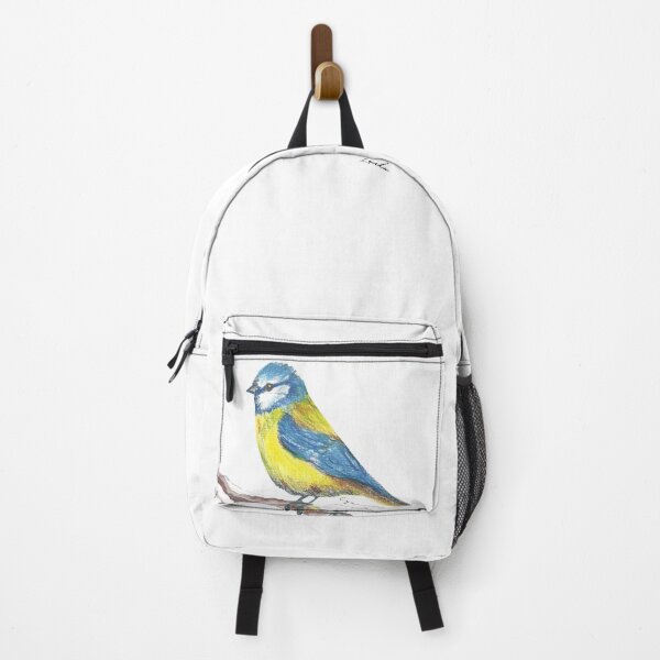 Item preview, Blue Tit Bird Colourful Pencil Drawing designed and sold by Lenka Draws.