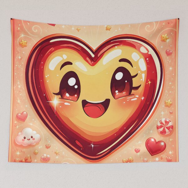 Item preview, Hearts 24 - Cute Kawaii Heart Sweetest Love Card designed and sold by NikaNavi.