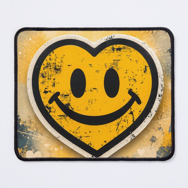 Item preview, Hearts 27 - Vintage Grunge Smiley Heart designed and sold by NikaNavi.