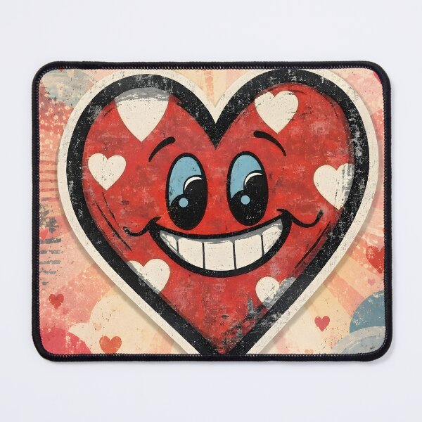 Item preview, Hearts 28 - Vintage Grinning Heart Cartoon Art designed and sold by NikaNavi.