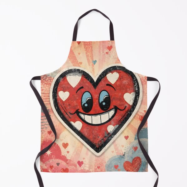 Item preview, Hearts 28 - Vintage Grinning Heart Cartoon Art designed and sold by NikaNavi.