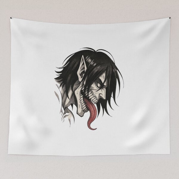Item preview, Attack Titan Eren Anime Artwork designed and sold by nyxium-art.