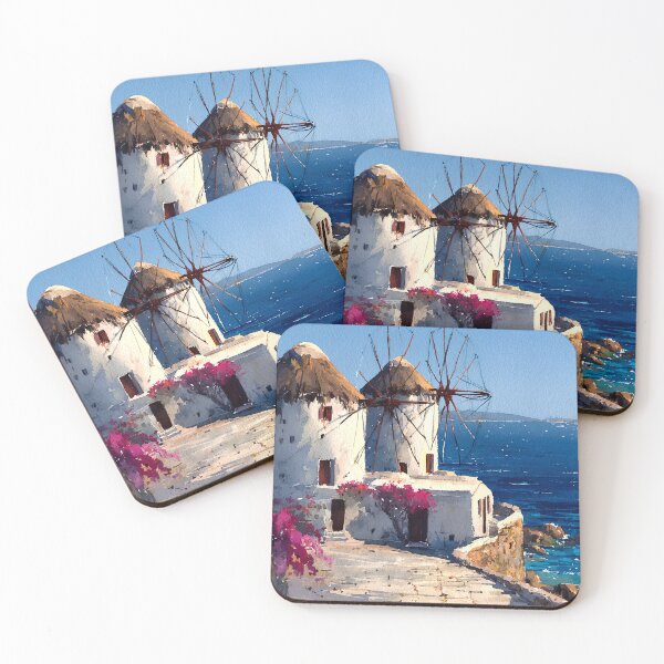 Item preview, Mykonos Windmills Aegean Sea v2 designed and sold by daila70.