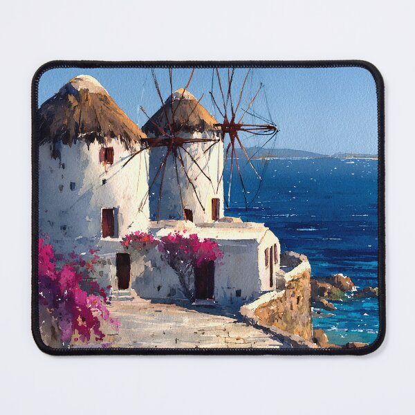 Item preview, Mykonos Windmills Aegean Sea v2 designed and sold by daila70.