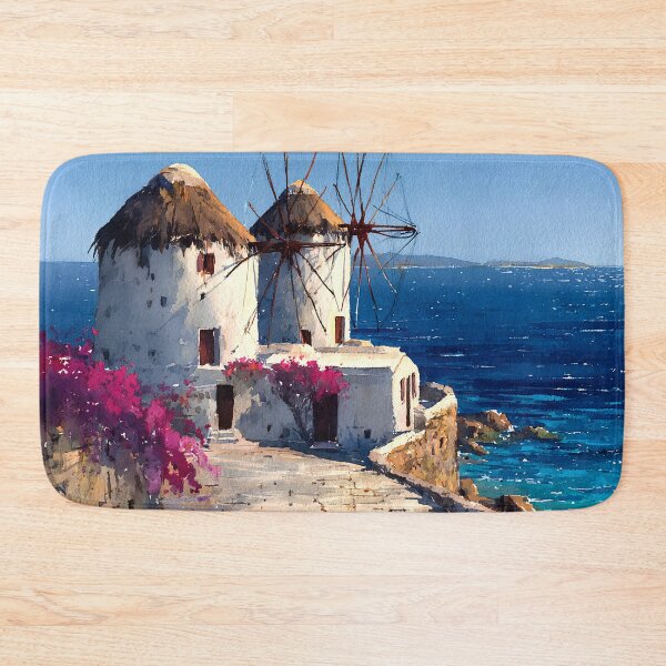 Item preview, Mykonos Windmills Aegean Sea v2 designed and sold by daila70.