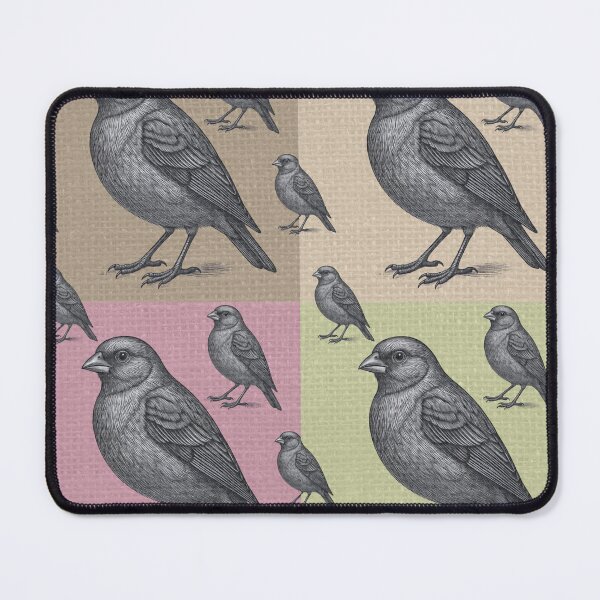 Item preview, Etched Sparrow Repeat Pattern designed and sold by Pattern Wilde Studio Co..