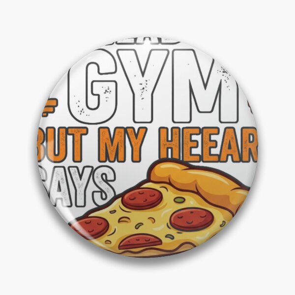 Item preview, My Head Says Gym But My Heart Says Pizza Funny Foodie T-Shirt designed and sold by PACS0011.