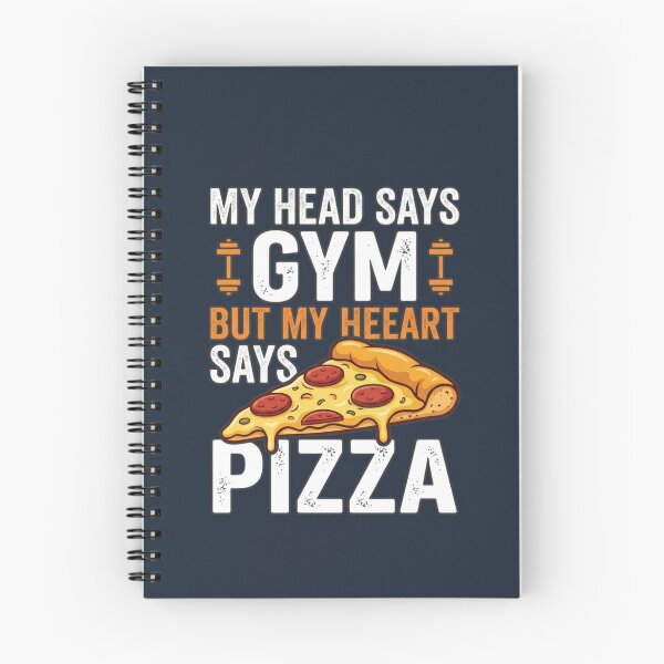 Item preview, My Head Says Gym But My Heart Says Pizza Funny Foodie T-Shirt designed and sold by PACS0011.