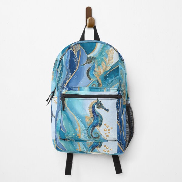 Item preview, Golden Seahorses - Luxury Mediterranean Watercolor designed and sold by Natalia-Vlad.