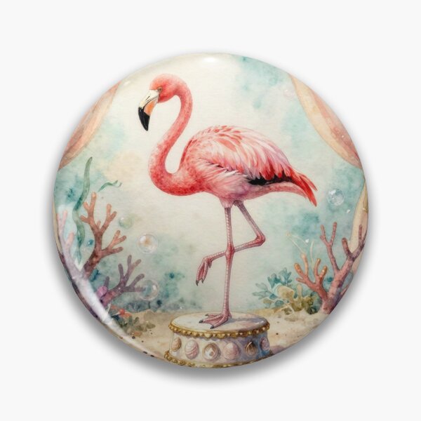 Item preview, Dreamlike Circus Pink Flamingo designed and sold by AkaJune.