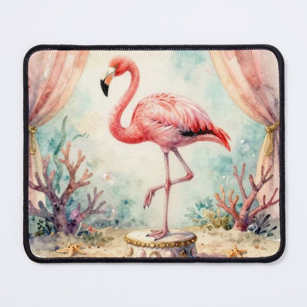 Item preview, Dreamlike Circus Pink Flamingo designed and sold by AkaJune.